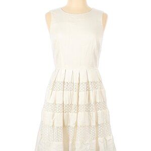 Ann Taylor white lace mid length dress